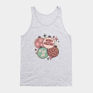 Retro Christmas Ornaments Trendy Tank Top